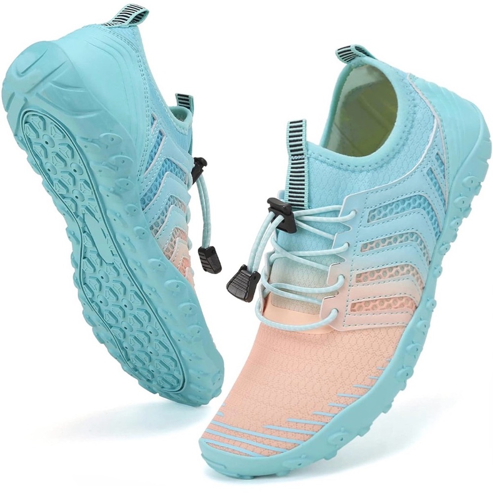 Women’s Aqua & Peach Athletic Water Shoes